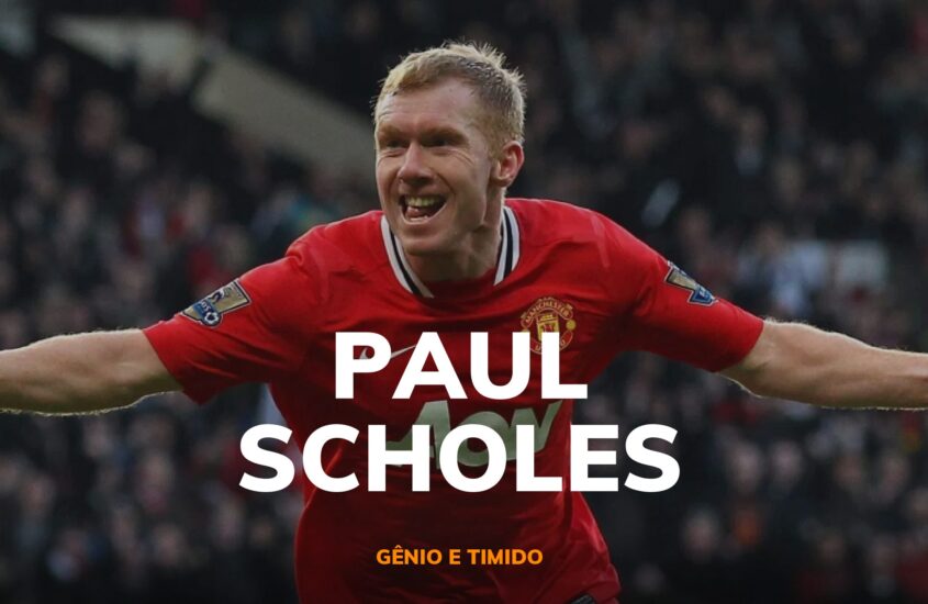 Scholes comemora gol pelo United